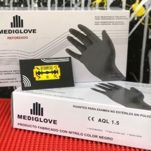 Guantes Nitrilo Mediglove Negro