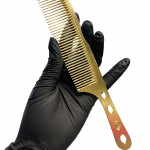 Peineta Metálica Dorada